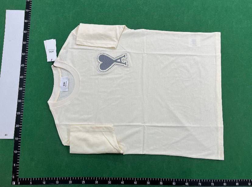 Summer New Love Embroidered Macaron T-shirt Trendy Brand Round Neck Cotton Loose Couples Loose Fashion Casual -4