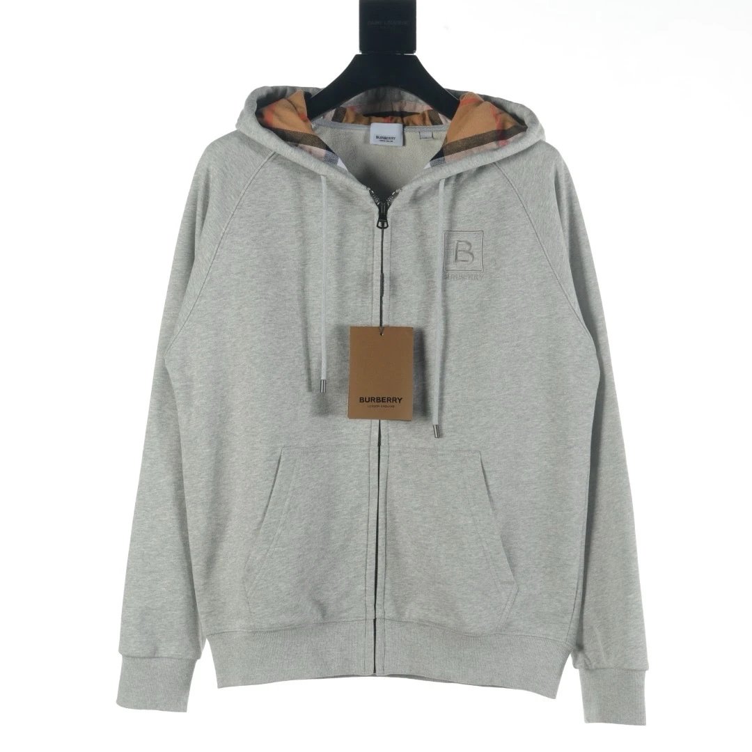 Burberry  Zip-up hoodie -4