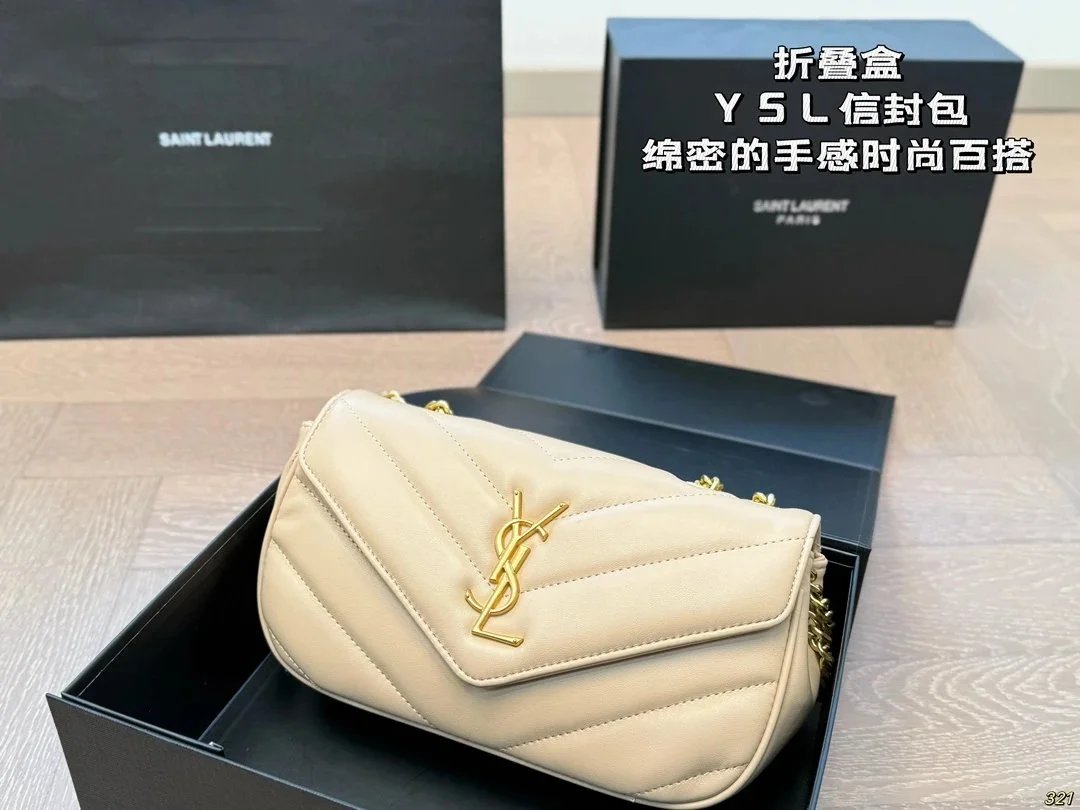 Yves Saint Laurent genuine lea