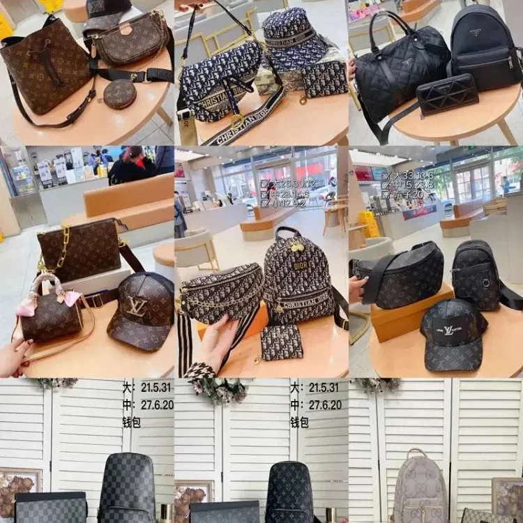 Louis LV Dior bag set