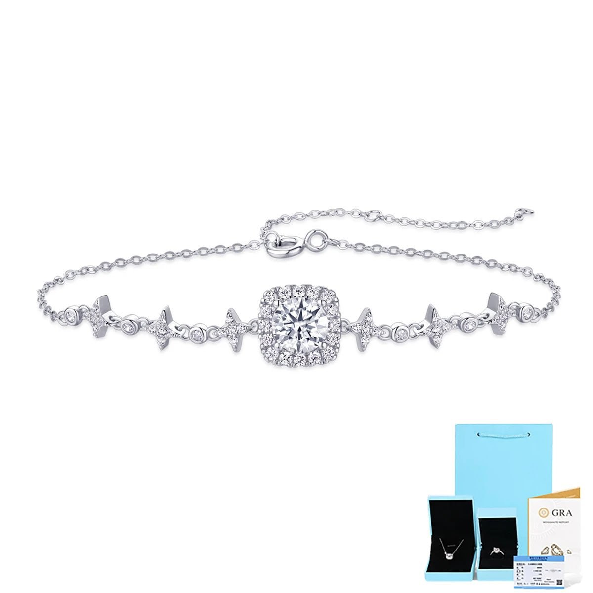 Moissanite Silver Jewelry -2