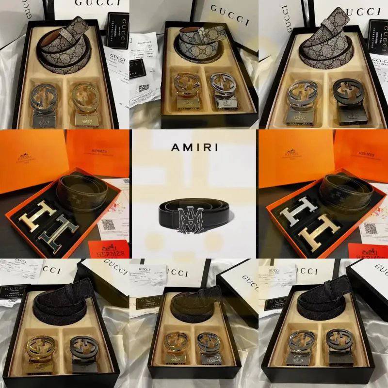 Cucci ，Hermes ，leather belt