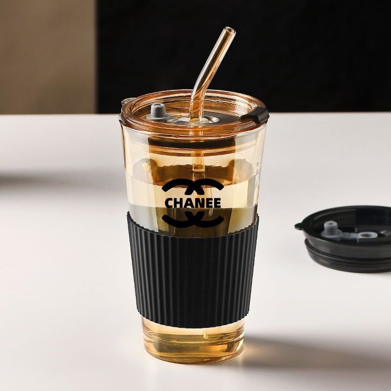 Chanel straw cup