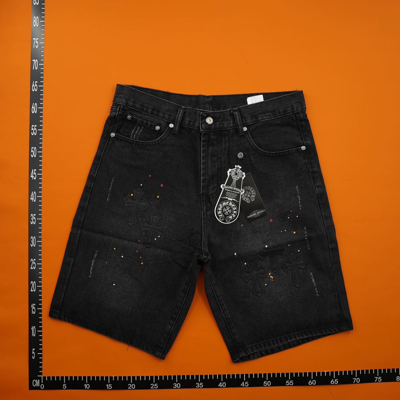 Chrome Hearts Jeans Short   -3