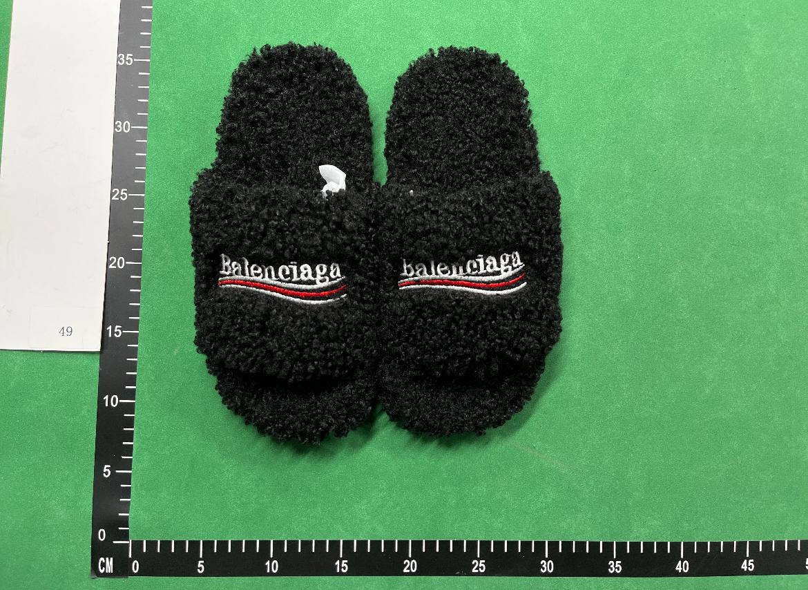 Balenciaga fluffy slippers sandal                                                      -4