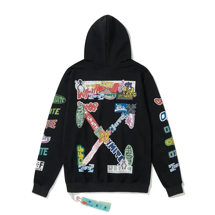 off-white hooded sweatshirt
