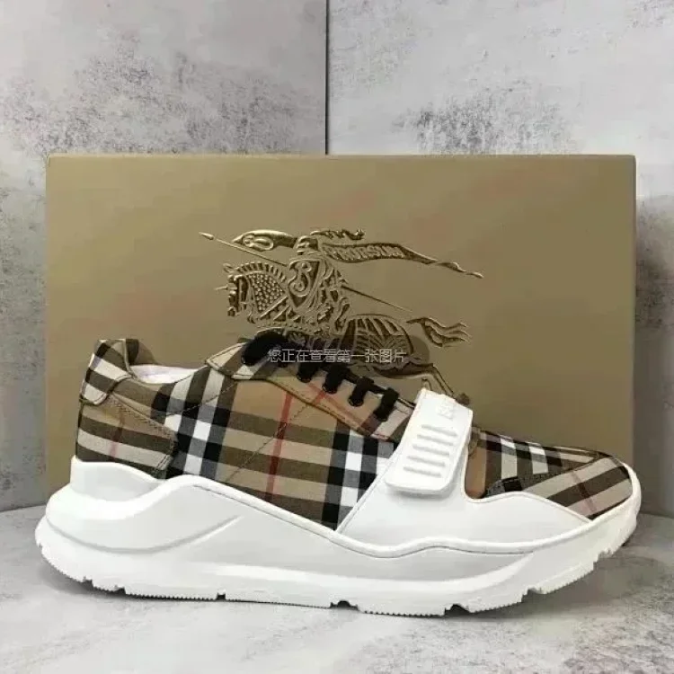 Burberry Vintage mesh logo print low-top sneakers