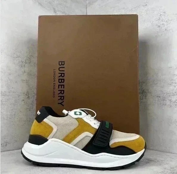 Burberry Vintage mesh logo print low-top sneakers -3